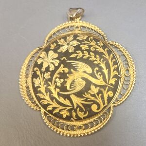 Large Damascene Pendant